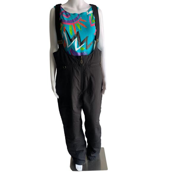 Vintage FERA Internationale Snow Ski Pants Women’s Size 20 R Black Winter Sports - Picture 1 of 8